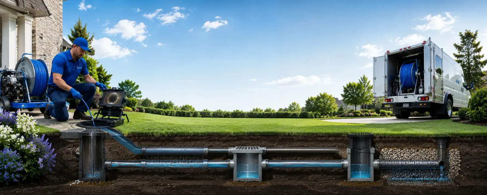 Outdoor drain cleaning information for Wade Hampton, SC